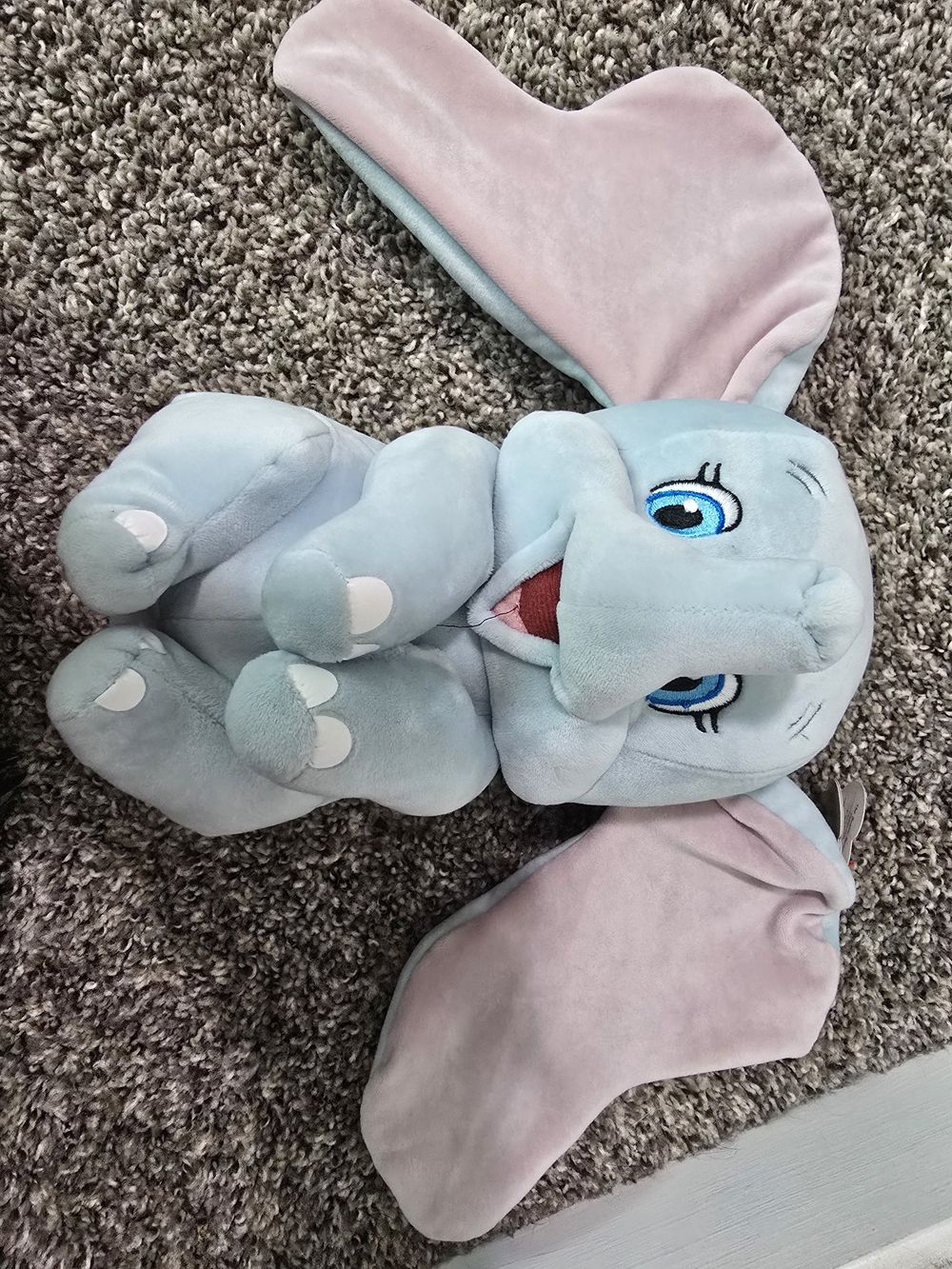 Disney Blue and Pink Dumbo Plush Elephant